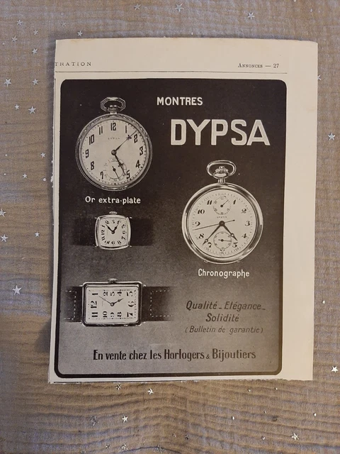 Antique Press Pub - 1925 Dypsa - Old Paper Warning