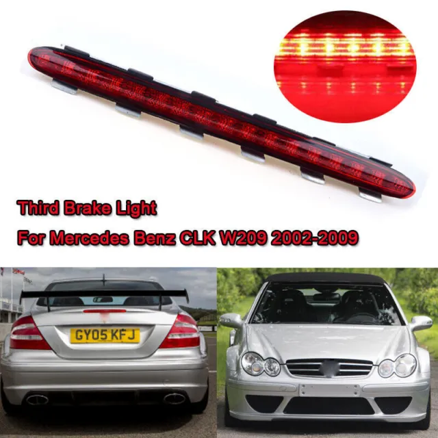 Red Lens Trunk LED Lid Third Brake Light Bar For 2003-09 Mercedes W209 C209 CLK