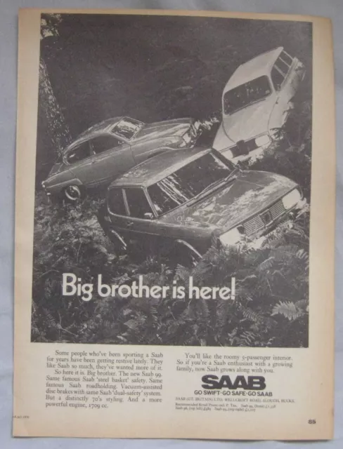 1970 SAAB Original advert No.1