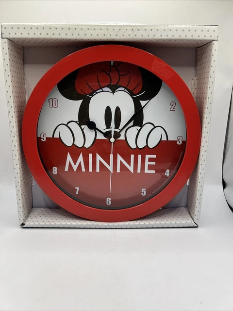 DISNEY MINNIE MOUSE Wall Clock Office Home Wall Decor 9.5 Inches $19.99 ...