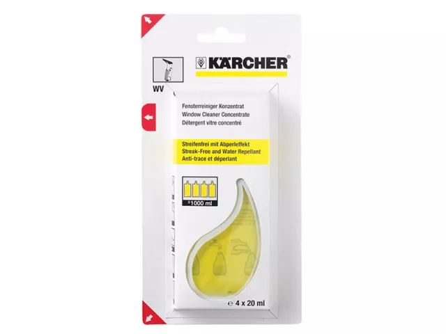 Karcher Verre Nettoyage Sachets (4x20ml) KAR62953020