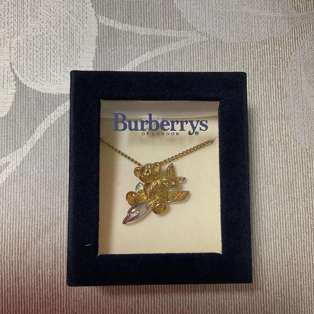Burberry London Necklace Jal50Th Anniversary Nova Check Bear JPN Original Limite