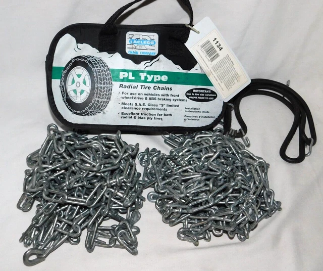 Laclede Passenger Link Tire Snow Chains, Stock #1134, Used