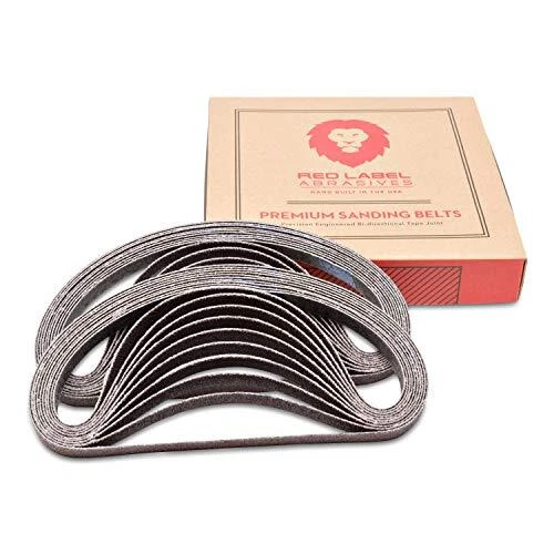 1/2 X 12 Inch 220 Grit Aluminum Oxide Air File Sanding Belts, 20 Pack
