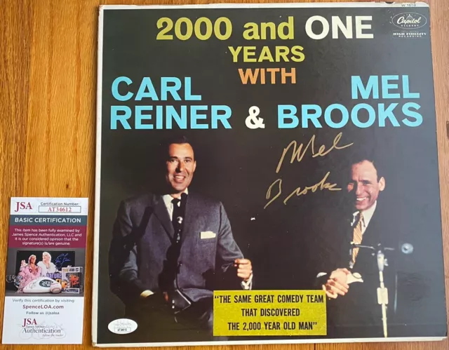 Mel Brooks Signed 2000 & One Years Autograph Album Cover w/COA JSA Authenticated