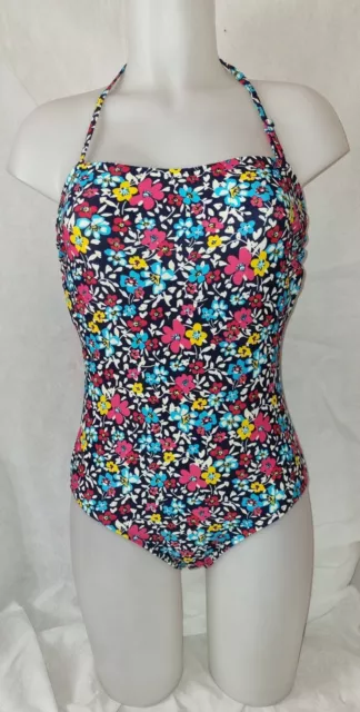 BNWOT Gorgeous multi-coloured floral RESORT swimming bathing costume Size 12