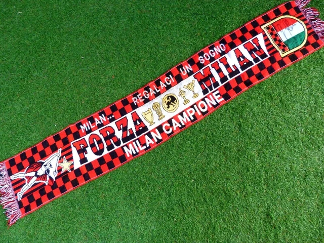 Écharpe AC Milan Signée Cafu - Collector Football, Ultras Rossoneri, Origine Italie