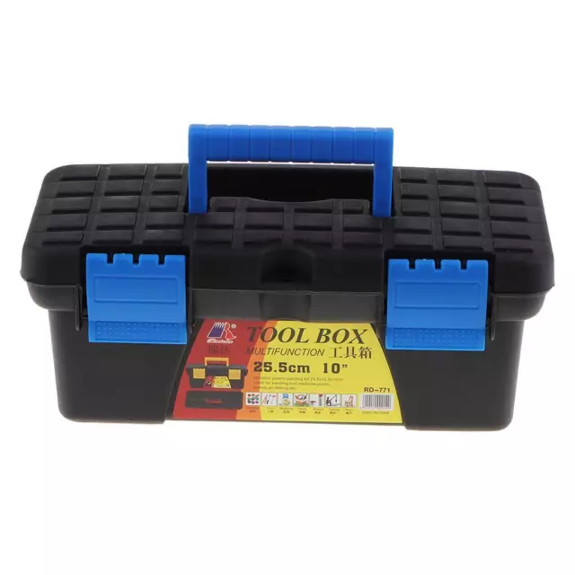 Prettyia   Double - deck   Tool   Box   Heavy   Duty   Portable   Case   Storage
