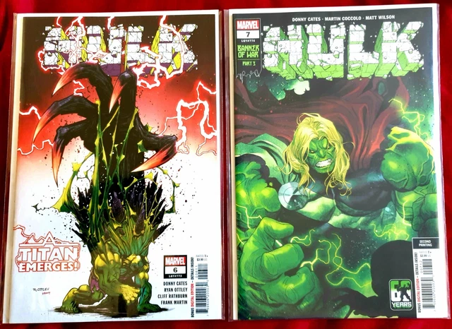 HULK #6 & #7 [1st app. TITAN HULK & THOR-HULK 2nd Print] NM 2022 MARVEL COMICS