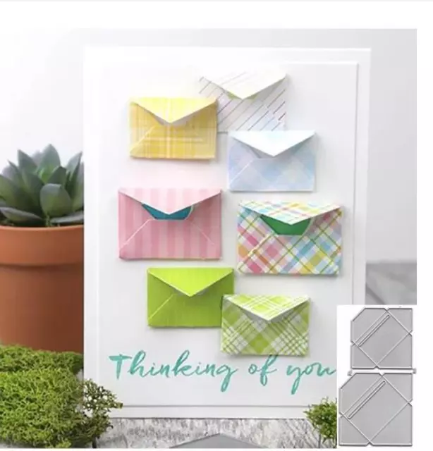 Envelope Metal Cutting Dies Stencil Template DIY Scrapbooking Embossing Paper