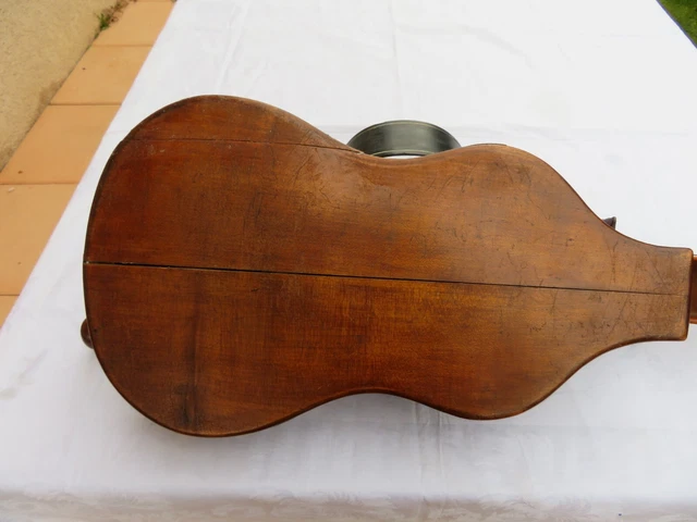 Vielle à roue très ancienne , old Hurdy gurdy , à restaurer. 18