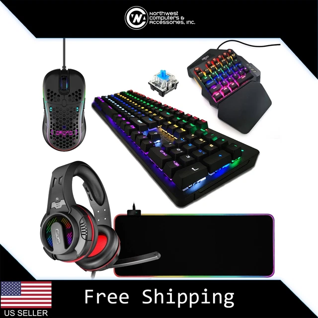 Jual Fantech 5 In 1 Combo P51 POWER RGB Gaming Keyboard Mouse Headset Mousepad Bundle I.363519336