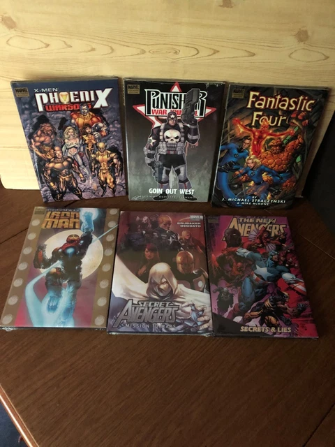 6 Marvel Premier Edition HC Sealed Mint Avengers Iron Man FF Punisher X-Men