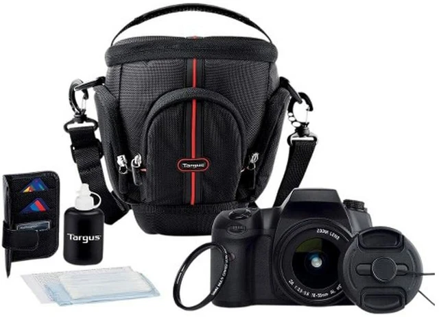 Bolso para cámara réflex digital genuino Targus con kit de inicio de lujo - totalmente nuevo - ¡envío gratuito!
