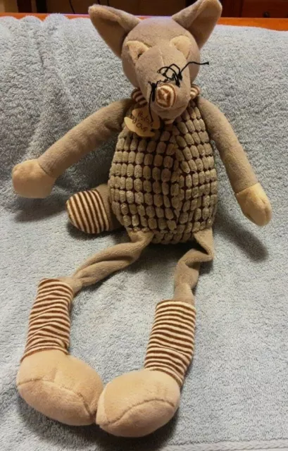 Doudou Peluche Loup gris Pantin Longues Jambes Histoire D Ours