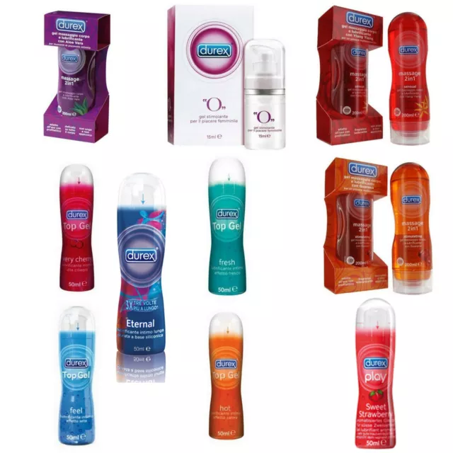 DUREX LUBRIFICANTI GEL  MASSAGGI  LUBRIFICANTI INTIMI  vari