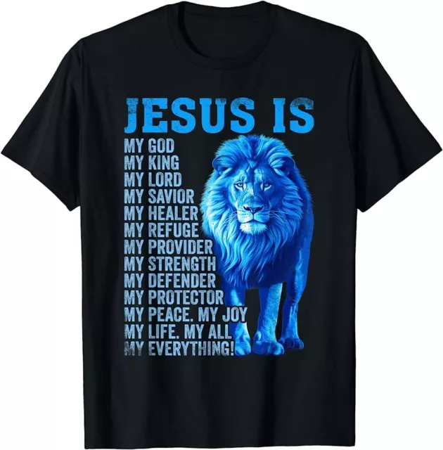LION CHRISTIAN JESUS Is My God King, Lord, and Savior T-Shirt $15.99 ...