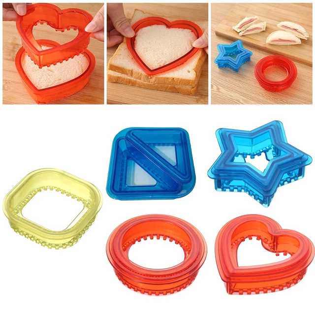 Taglierina sandwich personalizzabile crea una bella colazione e snack sani