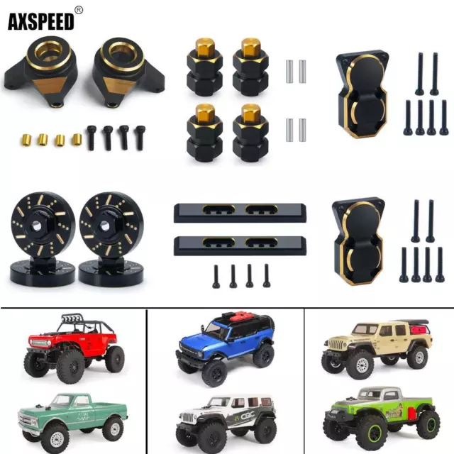 AXSPEED Gewichte Lenkknüppel Gehäusedeckel Boulder Bar Hex-Adapter Für RC SCX24