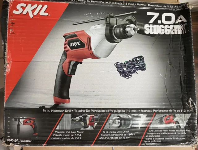 Skil 6445-04 7.0A Slugger Variable Speed Heavy Duty 1/2 in. Hammer Drill NEW