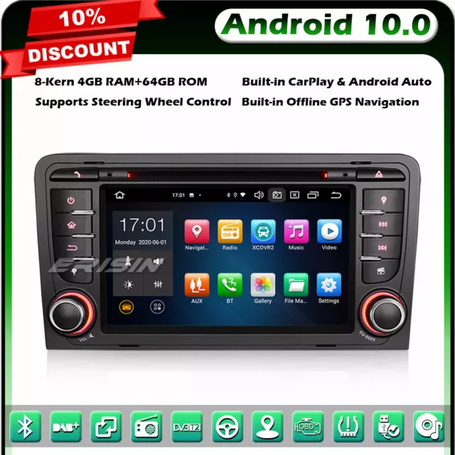 Android Multimedia Radio GPS CD DVD Stereo Head Unit For Audi A4 S4 B6 –  German Audio Tech