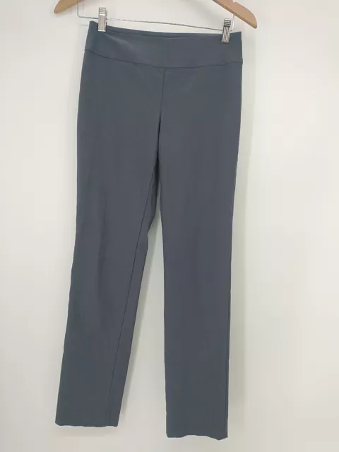 NIC + ZOE Pull-On Wonder-Stretch Slim Ankle Pant GRAY Size 2