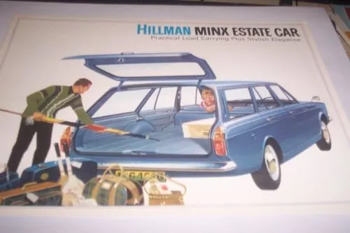 1969 HILLMAN  MINX  Estate Sales Brochure HUNTER