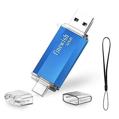 CLé USB 32 Go 2 en 1 USB C Pendrive 32gb Portable Clef USB 32go Type C Memory...