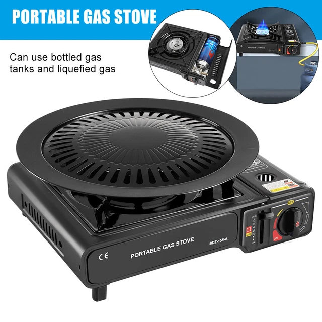 PORTABLE BUTANE GAS Stove Single Burner Outdoor Picnic Camping BBQ