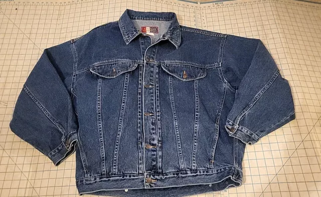 Rare Vintage Jordache America Men's Blue Denim Jean Jacket Size XL USA