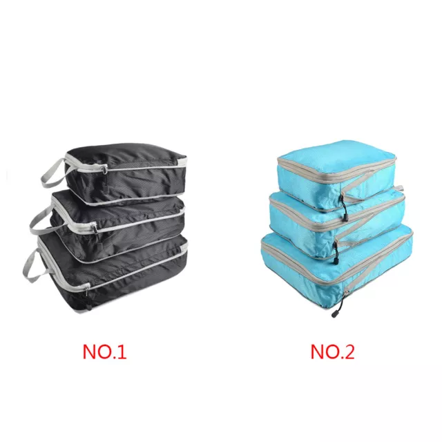 Pack of 3 Waterproof Travelling Luggage Storage Bag Organizer Packing