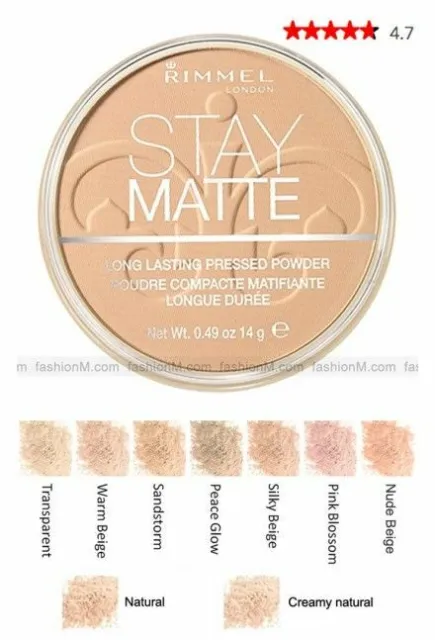 Rimmel Stay Matte Long Lasting Pressed Powder ~ Choose Your Shade New