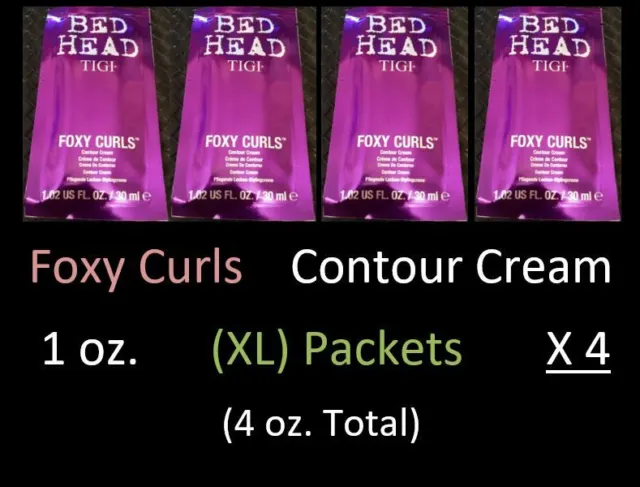 Tigi Bed Head Foxy Curls Contour Cream 1 oz. *4-PACK* (4 oz. total) New!