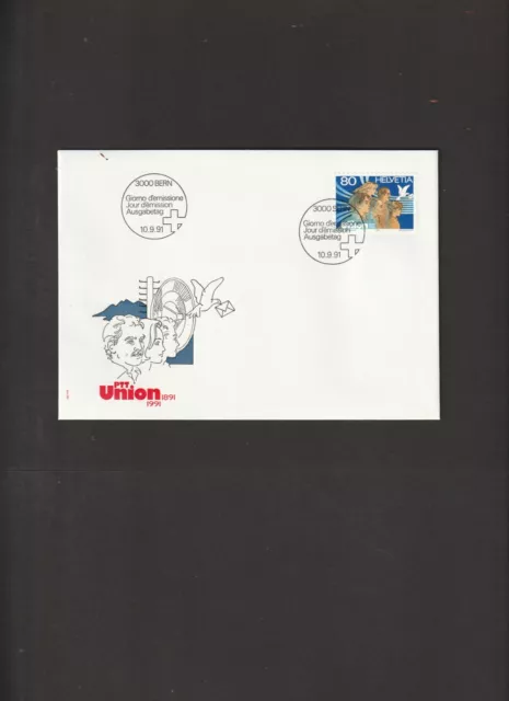 Schweiz-FDC Mi. Nr. 1454  " 100 Jahre PTT-Union "