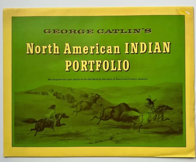 George Catlin's North American Indian Portfolio 6 Vintage Color Old West Prints