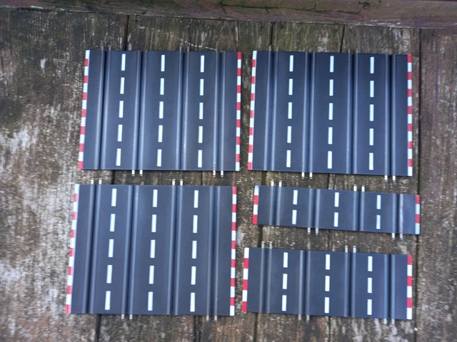 5 rails droits 4 pistes pour circuit voitures électrique JOUEF/ARTIN/SPEEDTRAX