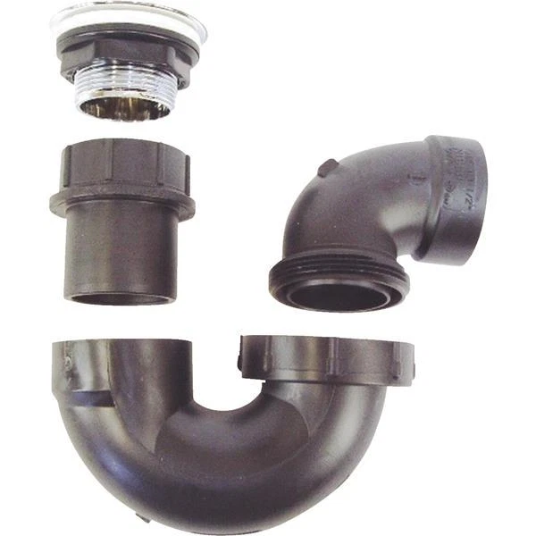6-U S Hardware Motor Mobile Home RV ABS Plastic Bathtub P-Trap Drain Kit P-118C