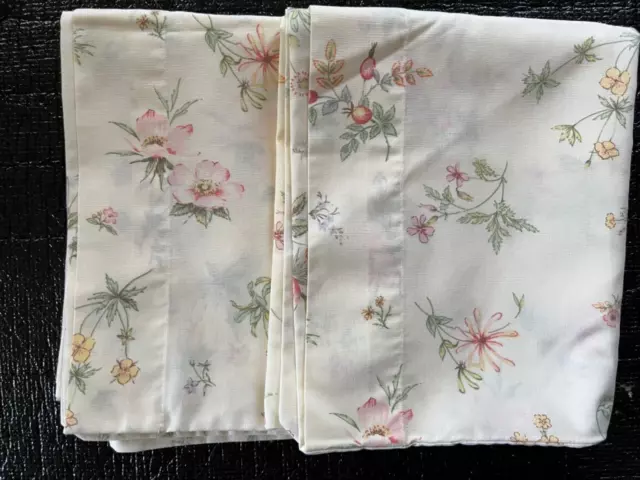 Pair  Vintage Pillowcases  Unused Country Diary Style  Housewife  Very Good Cond