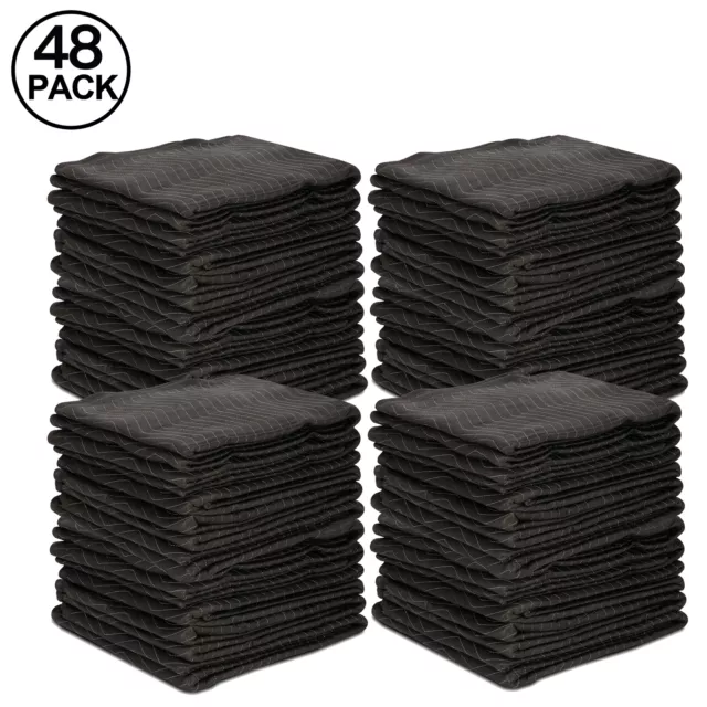 48 Pack Professional Heavy-duty Moving Packing Blankets Ultra Thick 80"x72"