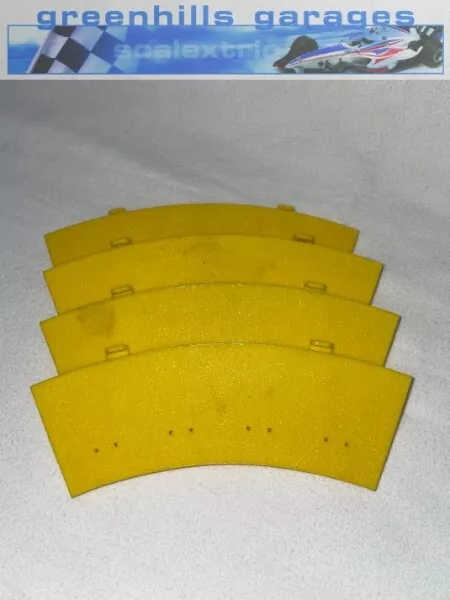 Greenhills Scalextric Standard Curve Yellow Inner Borders T42 - Used - MACC916