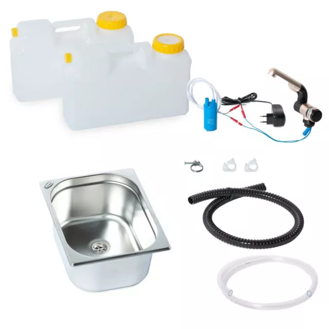 230V Miniküche Wasseranlage Wohnmobil Bausatz Spüle Barwig 325x265x150 mm O-L(N)