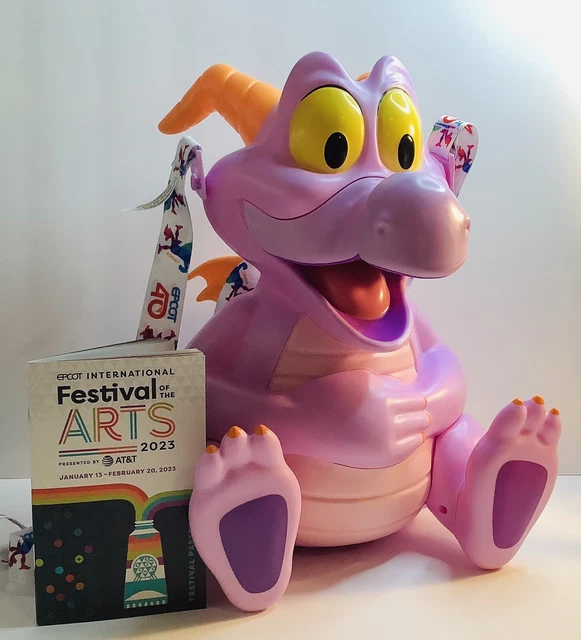 DISNEY 2023 EPCOT Festival Of The Arts Figment Popcorn Bucket IN HAND