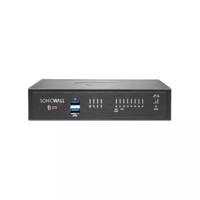 Sonicwall Tz270 Network Security Firewall Appliance 8 Port Gb Ethernet
