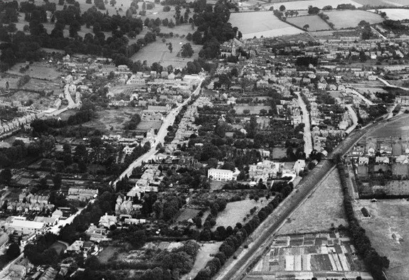 Marlowes Hemel Hempstead from the south-east 1930 England OLD PHOTO