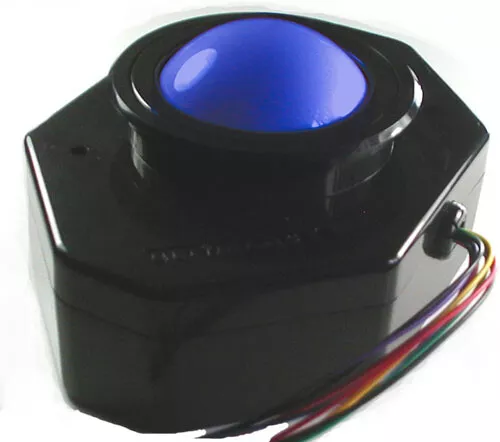 U-Trak FlushMount Arcade Trackball BLUE w/ USB and Trim Genuine Ultimarc Product