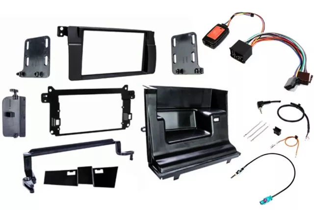 Complete  Double Din  Stereo Upgrade Fitting Kit For BMW 3 Series E46 1999-2006