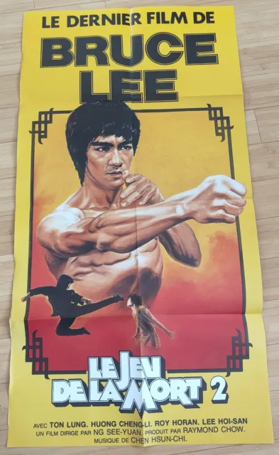 Affiche Cinema 57/111 Bruce Lee le jeu de la mort 2 _ rarissime !
