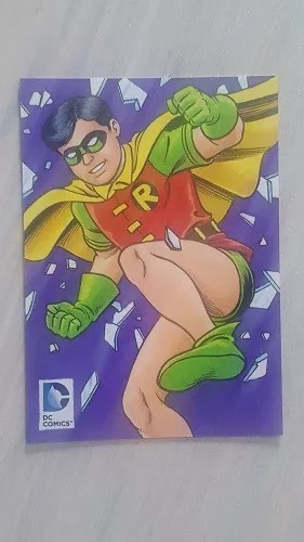 DC Comics Epic Battles Robin Hand-Drawn Autograph 1/1 sketch