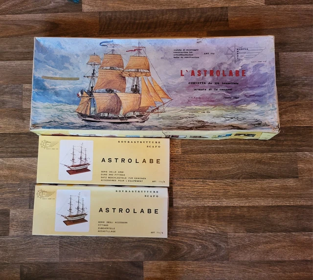 Kit Maquette Bateau Mantua Model 773 - Astrolabe, Vaisseau Français 1811, échelle 1:50, Neuf