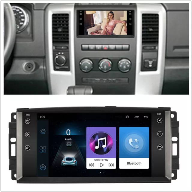 7" Car Android 11 Quad Core Stereo Radio GPS WiFi FM RDS For Jeep Chrysler Dodge